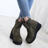 [GIRLS GOOB] Women's Comfortable Wedge Sandal Platform Boots, Suede - Made in KOREA